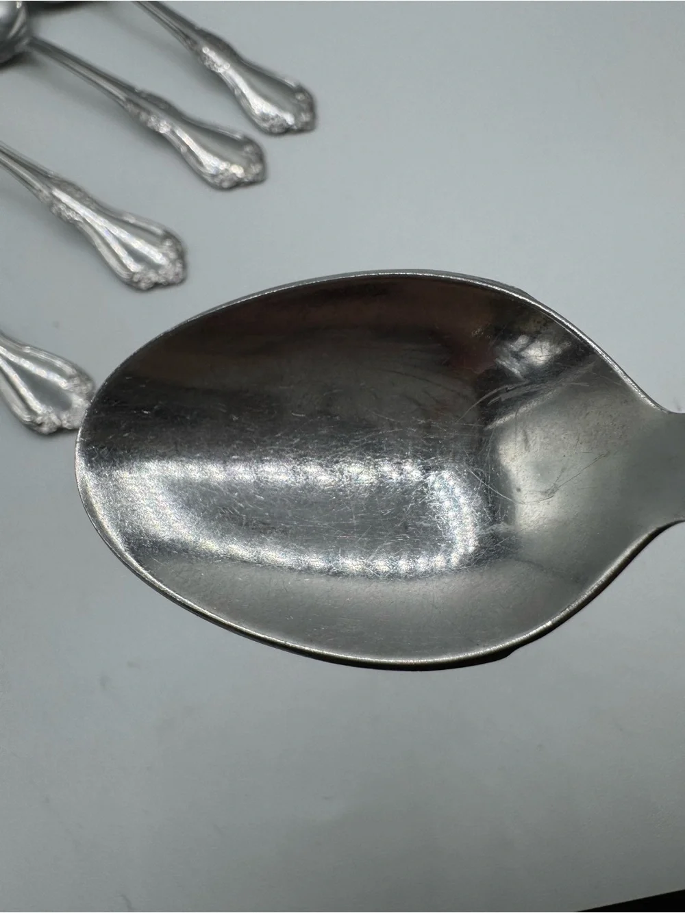 Oneida Ltd Wm Rogers Deluxe Mansfield Stainless Flatware Set Of 6 Teaspoons